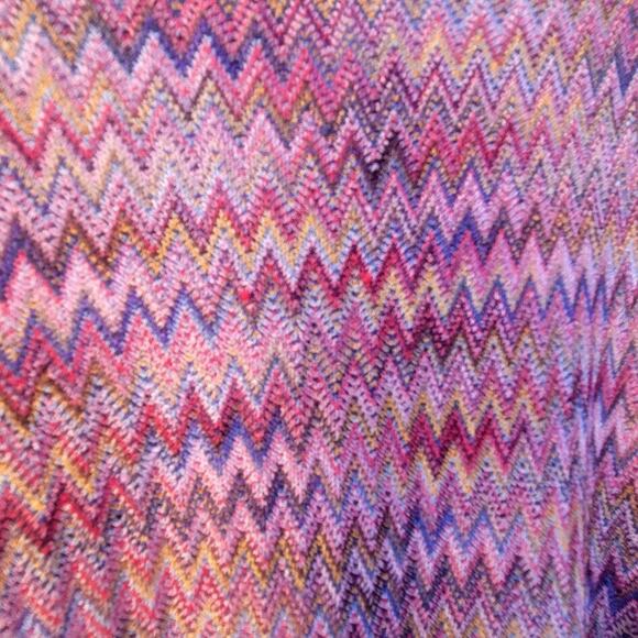 NY Collection Woman Multicolored Chevron Pattern Angel Sleeve Blouse Size 2X - Picture 5 of 5